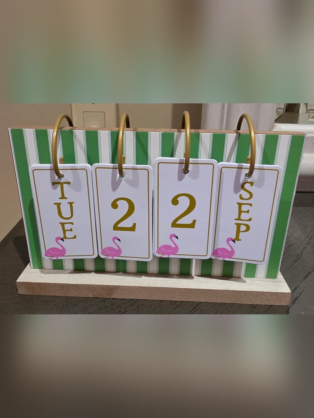 Flip Desk Calendar - Flamingo